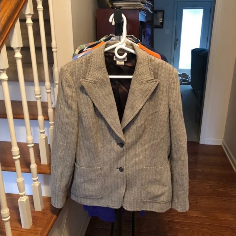Michael Kors Blazer In Tan Size 16 Great Condition